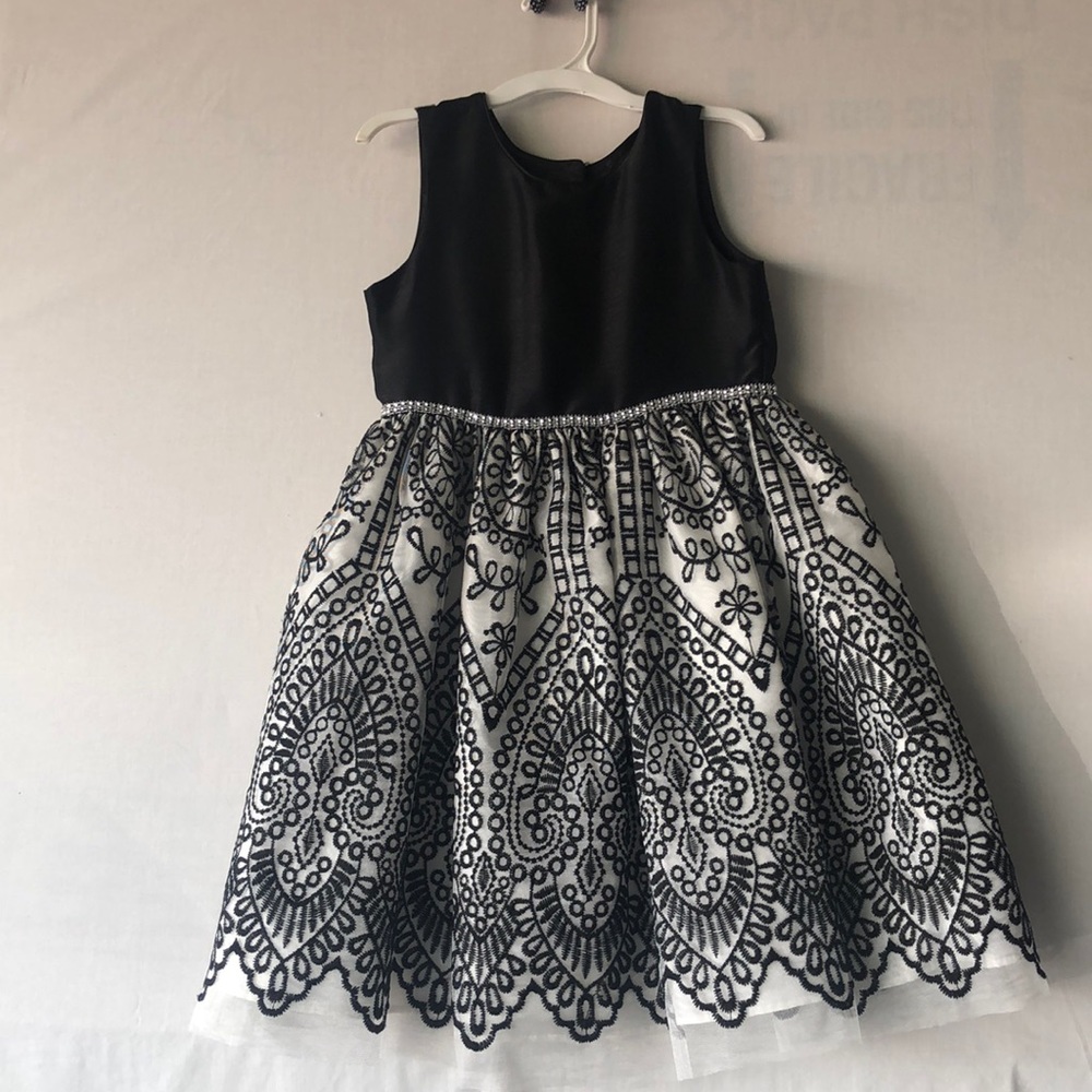 Black and silver dress for girls 6T